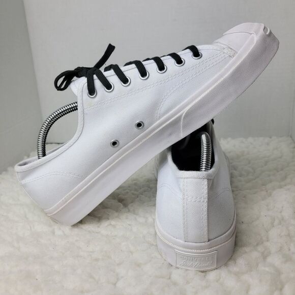 Converse x Jack Purcell Men's Low Top Sneaker Size 10.5 White Canvas Shoes - Picture 6 of 12